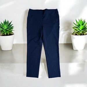 Chico's Navy Blue 1 Navy‎ Blue Trousers Medium Short Stretch Pants Casual Office